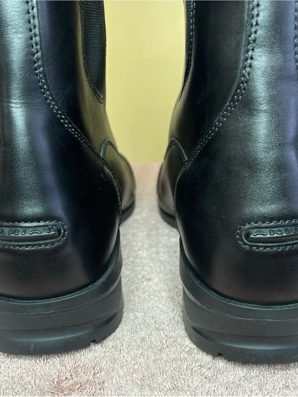Ariat Heritage IV Boots Mens Size 10.5D Black Leather Zip Equestrian Excellent